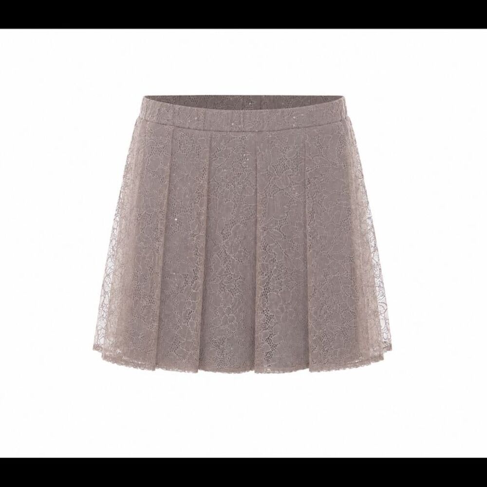 Twinset Women Mini Sequins Lace Skirt